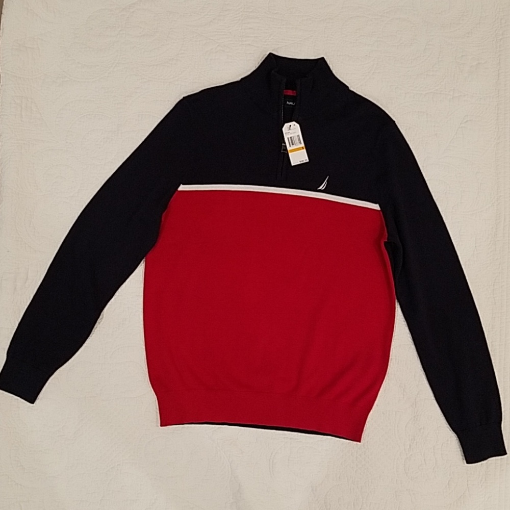 Nautica Men's Zip Front Sweater